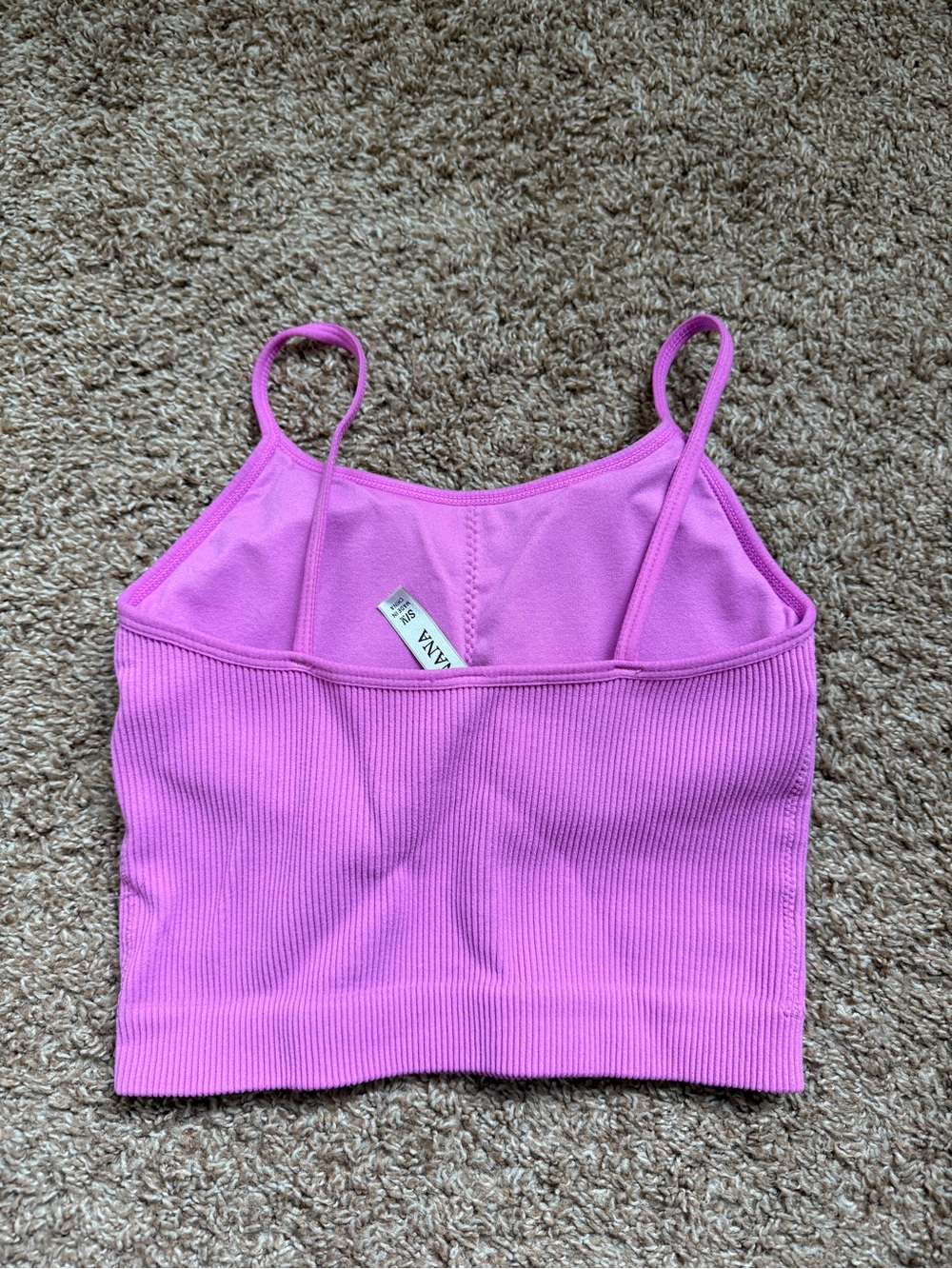NWOT Zenana Padded Crop Top Brami S/M - Picture 2 of 4